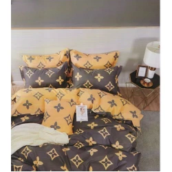 Комплект постельного белья First Home SHA-00001296, пододеяльник 160х220 см, наволочки 50x70 см, двуспальный, сатин