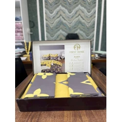 Комплект постельного белья First Home SHA-00001296, пододеяльник 160х220 см, наволочки 50x70 см, двуспальный, сатин