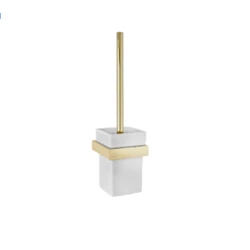 Ершик для унитаза Teka Formentera 17085020G2, с керамической подставкой, настенный, золотистый Ершик для унитаза Teka Formentera 17085020G2, с керамической подставкой, настенный, золотистый