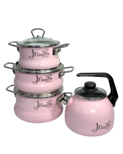 Qab-qacaq dəsti Vitross maestro_pink_fulldest, mina, çəhrayı, 4 əd