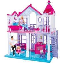 Kukla evi Simba Steffi Family House, plastik, 3+ yaş, 79х70х22 sm, iki mərtəbəli