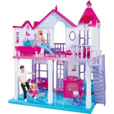 Kukla evi Simba Steffi Family House, plastik, 3+ yaş, 79х70х22 sm, iki mərtəbəli