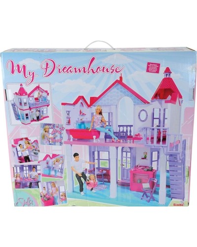Kukla evi Simba Steffi Family House, plastik, 3+ yaş, 79х70х22 sm, iki mərtəbəli