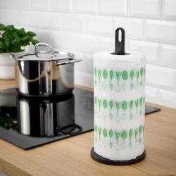 Держатель для бумажных полотенец IKEA Familj 30х13 см, полипропилен, черный Держатель для бумажных полотенец IKEA Familj 30х13 см, полипропилен, черный