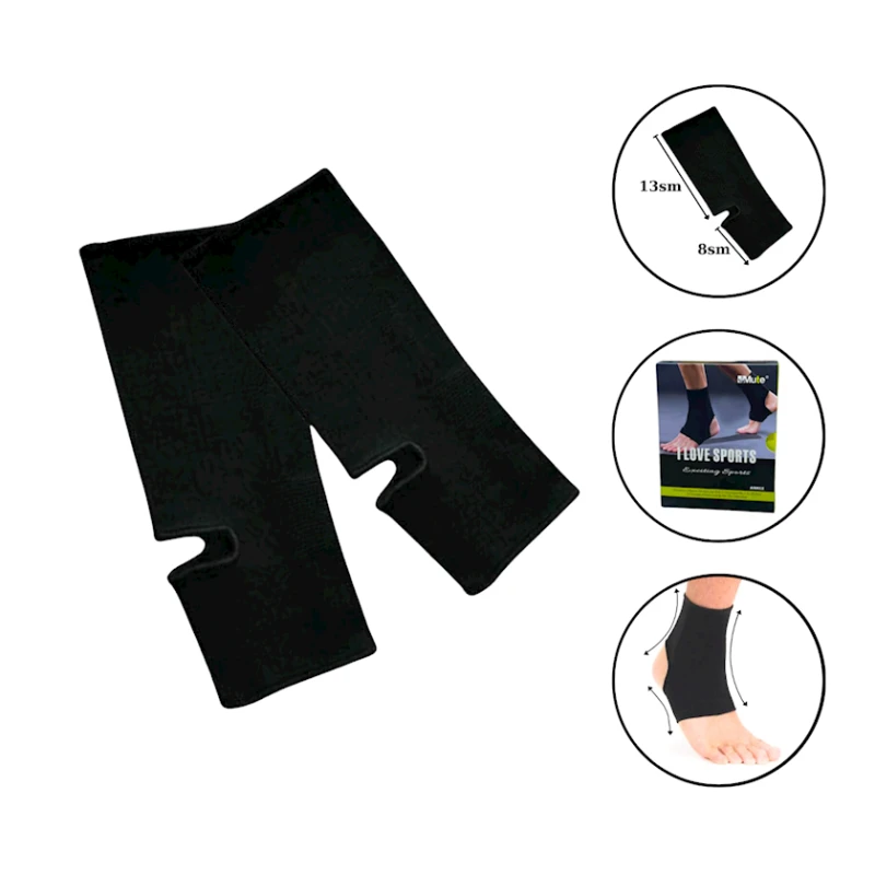 Support baldır üçün 1094, polyester, qara, 21 sm