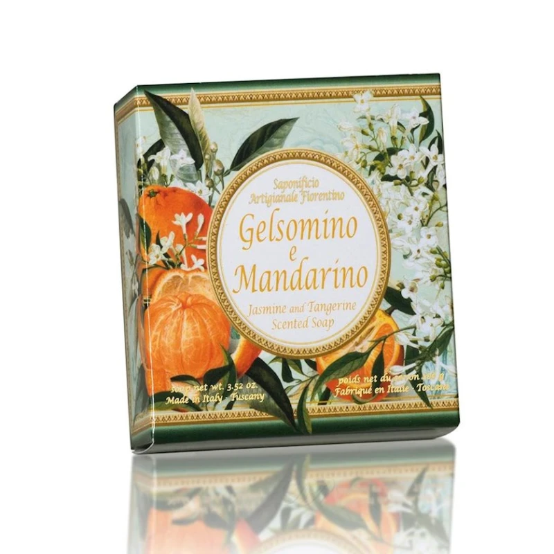 Мыло Saponificio Artigianale Fiorentino Жасмин и Мандарин 100 гр Мыло Saponificio Artigianale Fiorentino Жасмин и Мандарин 100 гр
