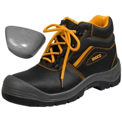 Ботинки Ingco SSH04SB.44, черный, сталь/полиуретан, размер 44