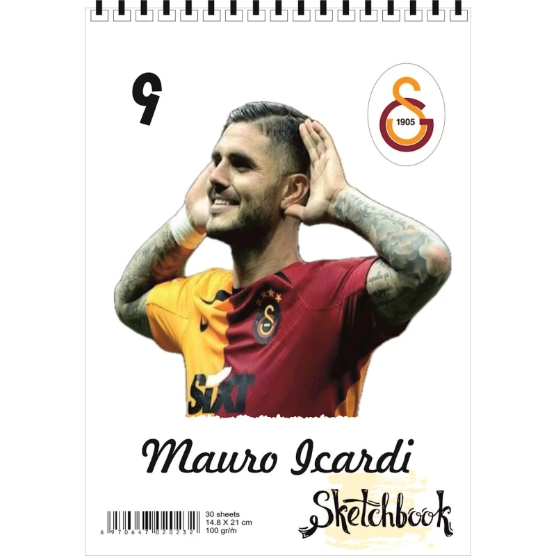 Блокнот Sketchbook Mauro Icardi, A5, 30 листов Блокнот Sketchbook Mauro Icardi, A5, 30 листов