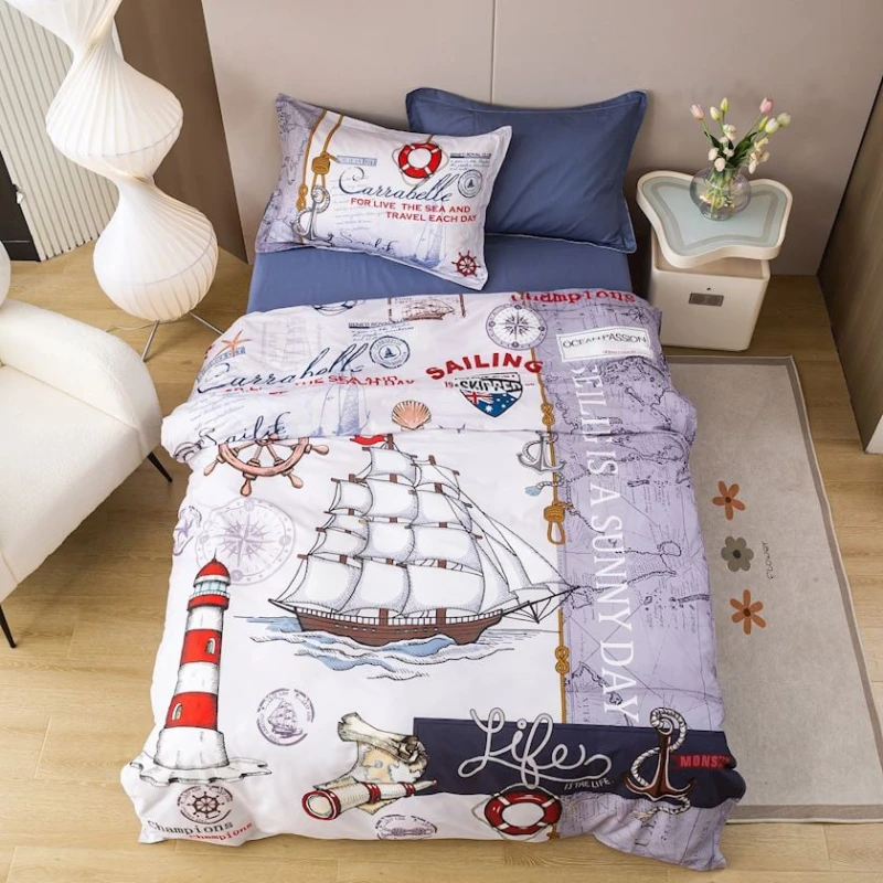 Uşaq yataq dəsti ET-1277, yorğan üzü 160x220 sm, mələfə 180x240 sm, yastıq üzü 50x70 sm, rəngbərəng Uşaq yataq dəsti ET-1277, yorğan üzü 160x220 sm, mələfə 180x240 sm, yastıq üzü 50x70 sm, rəngbərəng