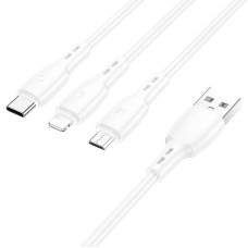 Кабель USB Borofone BX71 3in1 White