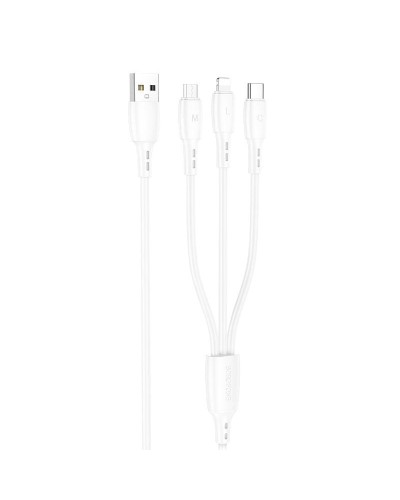 Кабель USB Borofone BX71 3in1 White