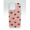 Çexol case iPhone 15 Pro Max üçün Bows Pink