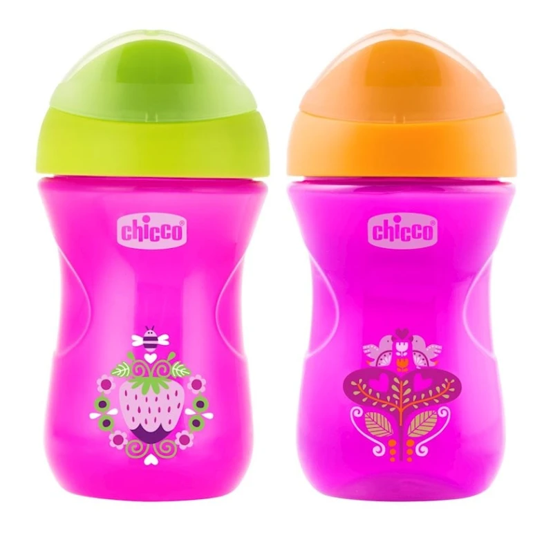 Поильник Chicco Easy Cup 266 мл, розовый