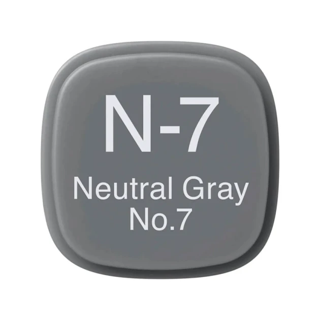 Маркер Copic Classic, N-7, Neutral Gray, No.7, двусторонний, серый Маркер Copic Classic, N-7, Neutral Gray, No.7, двусторонний, серый
