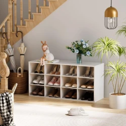 Тумба для обуви Art Mebel 41, ламинат, белая, 90х100х30 см Тумба для обуви Art Mebel 41, ламинат, белая, 90х100х30 см