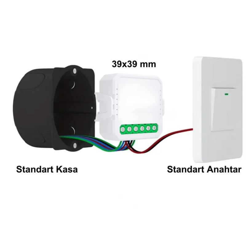 Двухканальное умное реле Tuya Mini WiFi - WRM-02