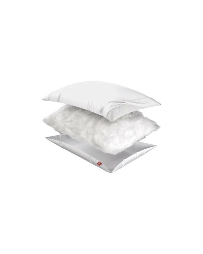 Yastıq Beyosa Comfort Neo, aerobambuk, ağ, ölçü S, 60x40х9 sm