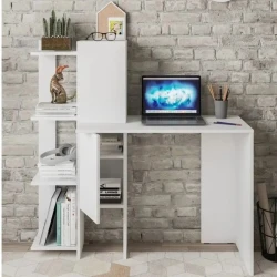 Письменный стол Ev Plus ev_13111217, ЛДСП, белый, 1200x1130x450 мм