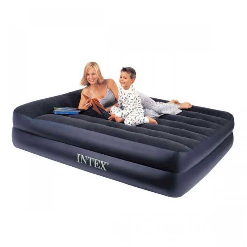 Надувной матрас Intex 66720, синий, 203x152x42 см Надувной матрас Intex 66720, синий, 203x152x42 см