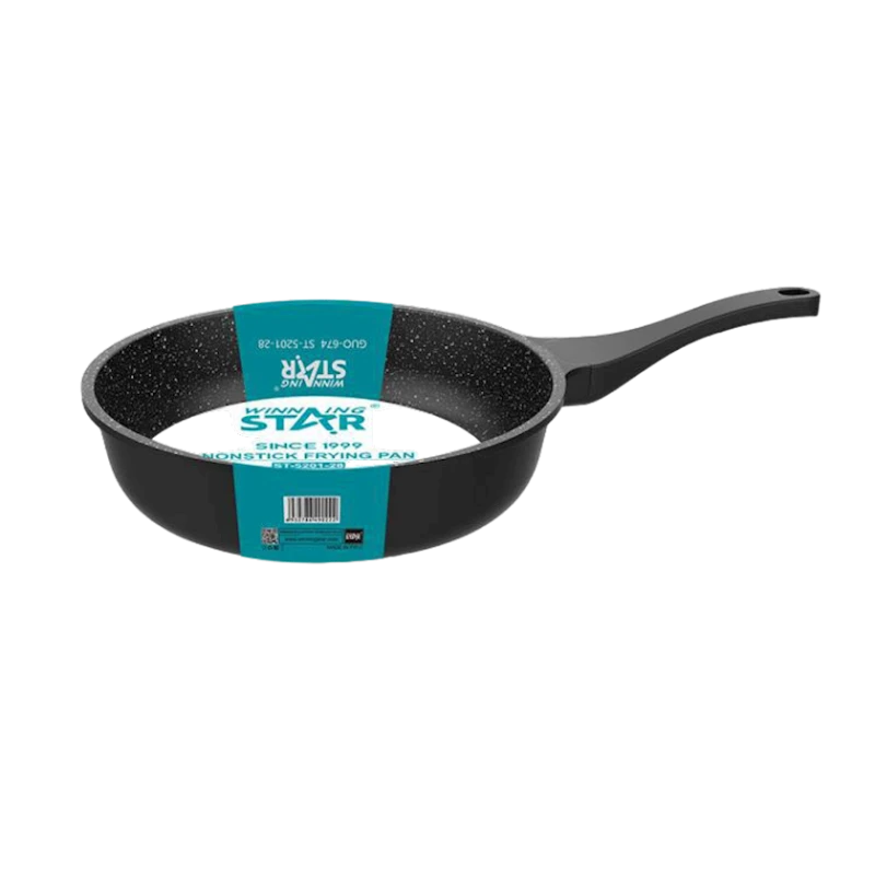 Сковорода Winning Star ST-5201-28, 28x6 см, алюминий, черная