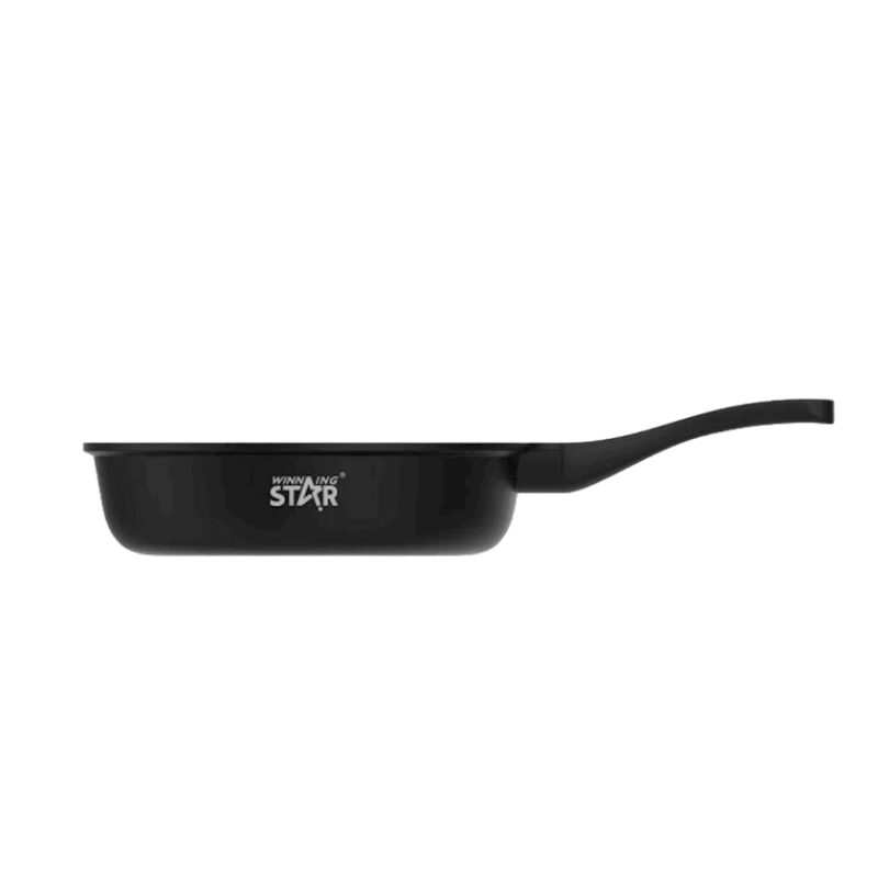Сковорода Winning Star ST-5201-28, 28x6 см, алюминий, черная