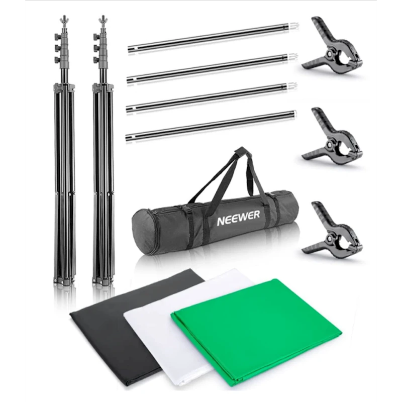 Фон с системой задней опоры Neewer 2.6х3, фон 1.8x2.8, опора 2.6x3 Фон с системой задней опоры Neewer 2.6х3, фон 1.8x2.8, опора 2.6x3