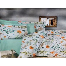 Yataq dəsti MiraNova SF-409, ikinəfərlik, pambıq, rəngbərəng, mələfə 240x260 sm, yorğan üzü 200x220 sm, yastıq üzü 50x70 sm (2 əd)