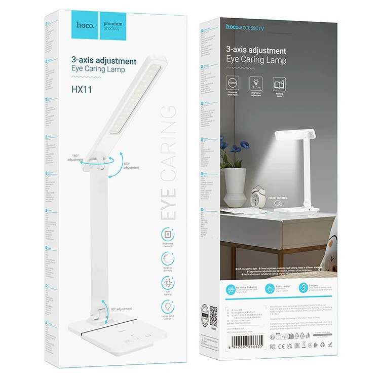 Настольная лампа Hoco HX11 white Настольная лампа Hoco HX11 white