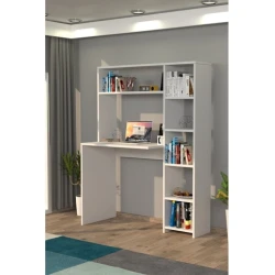 Kompüter masası Art_Komp_Masası 59, ağ, 142x114x40 sm