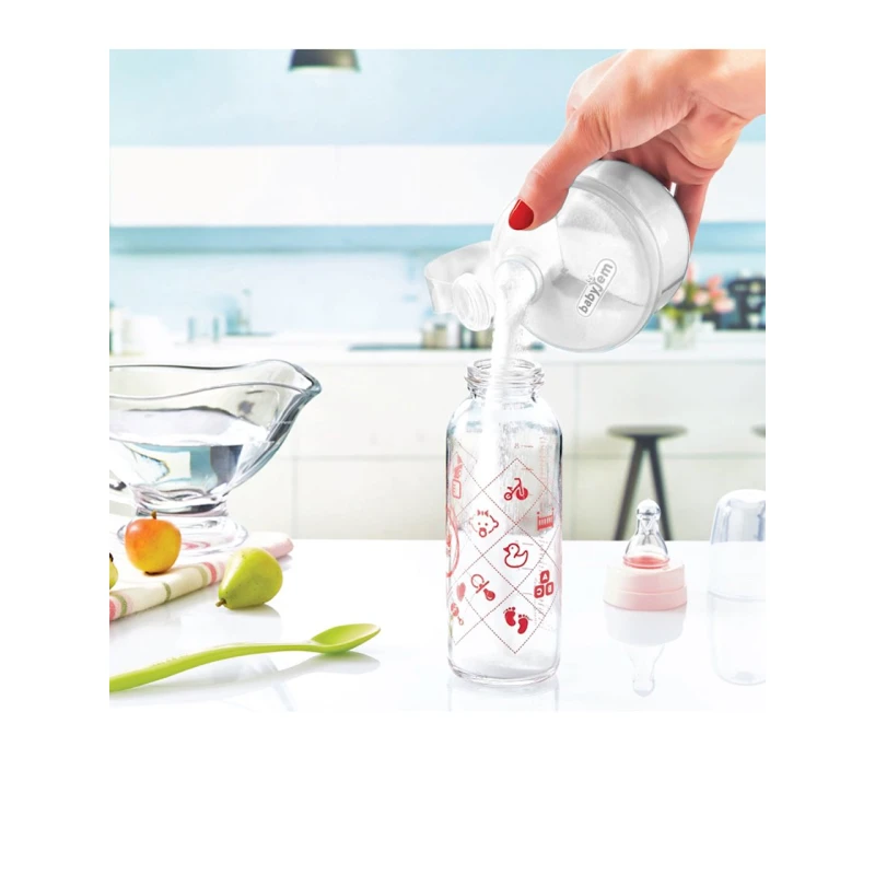 Smes saxlama qabı Babyjem, 3 bölməli, şəffaf