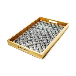 Поднос Hom-me, 45x31x4 см, дерево, золотистый Поднос Hom-me, 45x31x4 см, дерево, золотистый