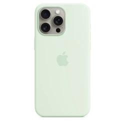Чехол Apple Silicone Case with MagSafe iPhone 16 Pro Max üçün Soft Mint