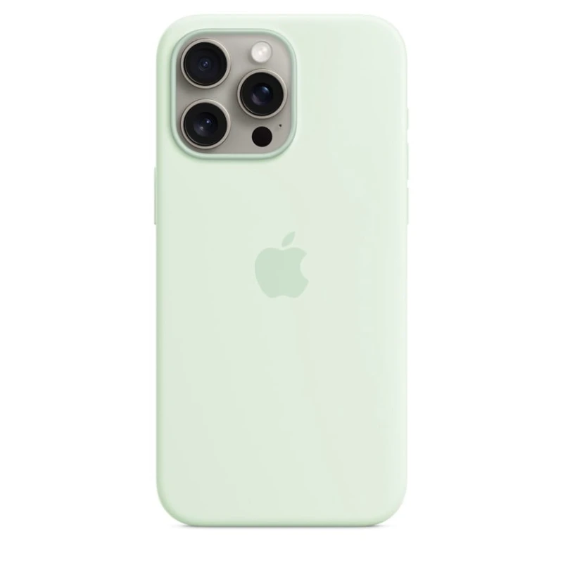 Чехол Apple Silicone Case with MagSafe iPhone 16 Pro Max üçün Soft Mint Чехол Apple Silicone Case with MagSafe iPhone 16 Pro Max üçün Soft Mint