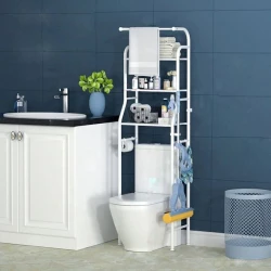 Unitaz üstü rəf-stellaj HomeStore_6437RR, metal, ağ, 160x46.5x25 sm Unitaz üstü rəf-stellaj HomeStore_6437RR, metal, ağ, 160x46.5x25 sm