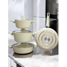 Qab-qacaq dəsti Gallery Home GH-000024, bej, 8 ədəd