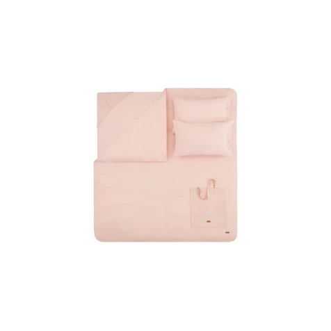 Комплект постельного белья Yataş Plain, пододеяльник 160х220 см, простыня 100x200 см, наволочка 50х70 см, односпальный, хлопок, розовый Комплект постельного белья Yataş Plain, пододеяльник 160х220 см, простыня 100x200 см, наволочка 50х70 см, односпальный, хлопок, розовый