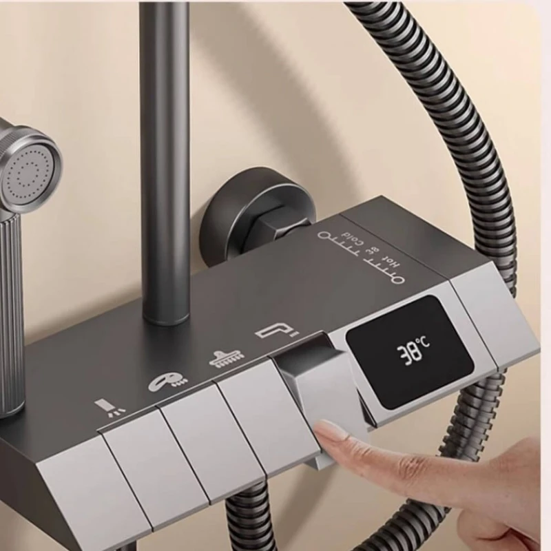 Душевой комплект XBoss Smart Digital Thermostatic Black