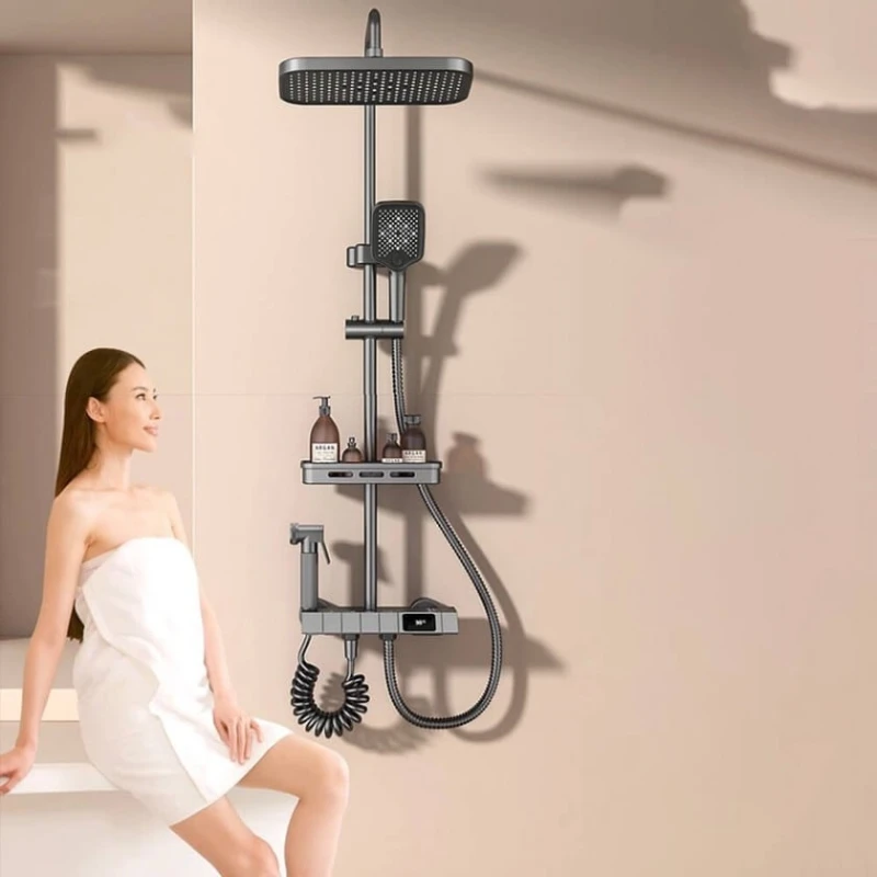 Душевой комплект XBoss Smart Digital Thermostatic Black