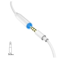 Переходник DUDAO L16i Lighting to 3.5 mm White, 1 m