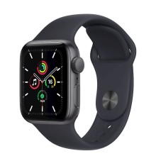 Ağıllı saat Apple Watch SE GPS 40mm Space Gray Aluminium Case with Midnight Sport Band (MKQ13RB/A)
