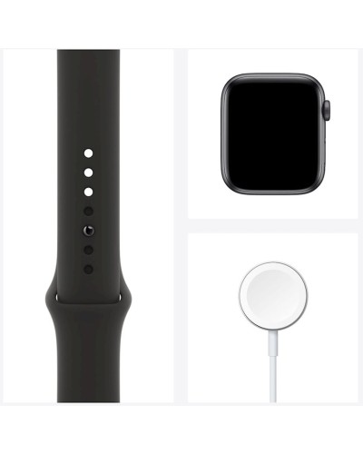 Ağıllı saat Apple Watch SE GPS 40mm Space Gray Aluminium Case with Midnight Sport Band (MKQ13RB/A)