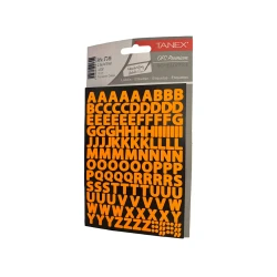 Набор наклеек Tanex STC-565 Fluorescent Orange, 10 мм, 2 листа