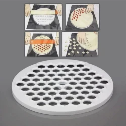 Форма для пельменей NHD-085, 26 см, пластик, белый Форма для пельменей NHD-085, 26 см, пластик, белый