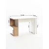 Письменный стол Letta, белый/бежевый, ЛДСП, 110х50х75 см Письменный стол Letta, белый/бежевый, ЛДСП, 110х50х75 см