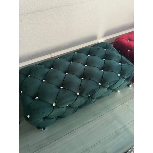 Пуфик 2, ткань, зеленый/бирюзовый, 40x35x80 см Пуфик 2, ткань, зеленый/бирюзовый, 40x35x80 см