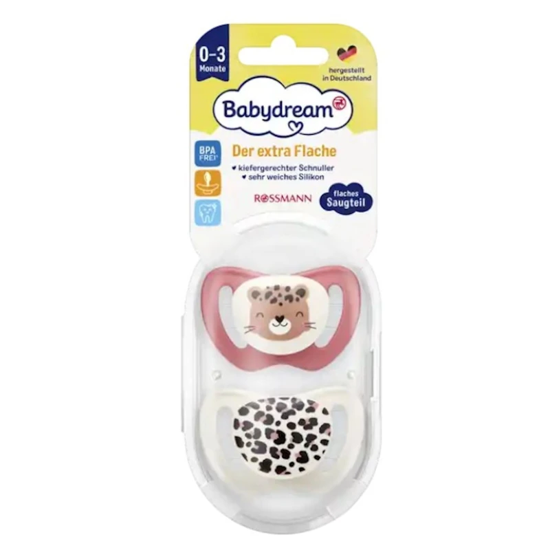 Набор пустышек Rossmann Babydream, 2 шт, 0-3 месяцев, товар в ассортименте Набор пустышек Rossmann Babydream, 2 шт, 0-3 месяцев, товар в ассортименте