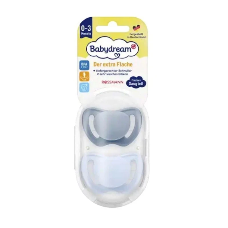 Набор пустышек Rossmann Babydream, 2 шт, 0-3 месяцев, товар в ассортименте Набор пустышек Rossmann Babydream, 2 шт, 0-3 месяцев, товар в ассортименте