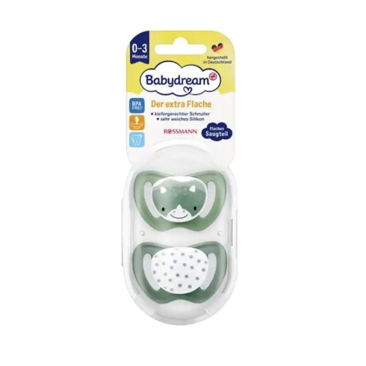 Набор пустышек Rossmann Babydream, 2 шт, 0-3 месяцев, товар в ассортименте Набор пустышек Rossmann Babydream, 2 шт, 0-3 месяцев, товар в ассортименте