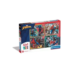 Набор пазлов Clementoni 21515 Marvel Spider-Man 4in1 Super Color, картон, 72 элементов, 28x20 см