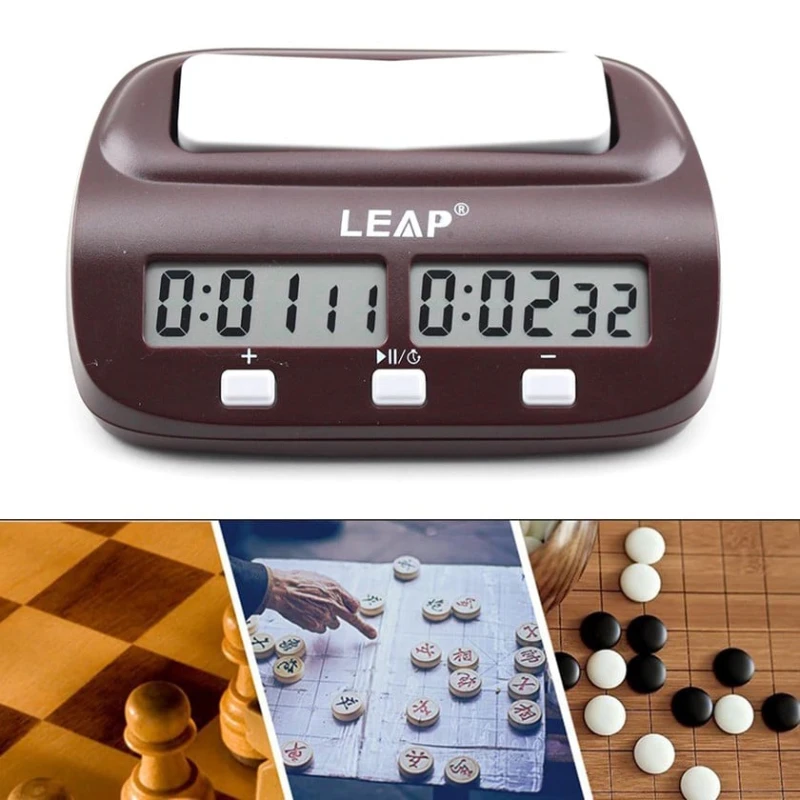 Шахматные часы Leap, коричневые